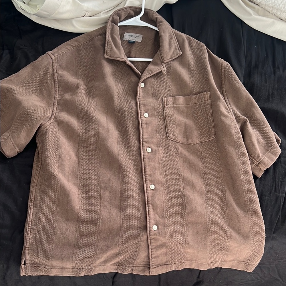 Brown Short Sleeve Shirt